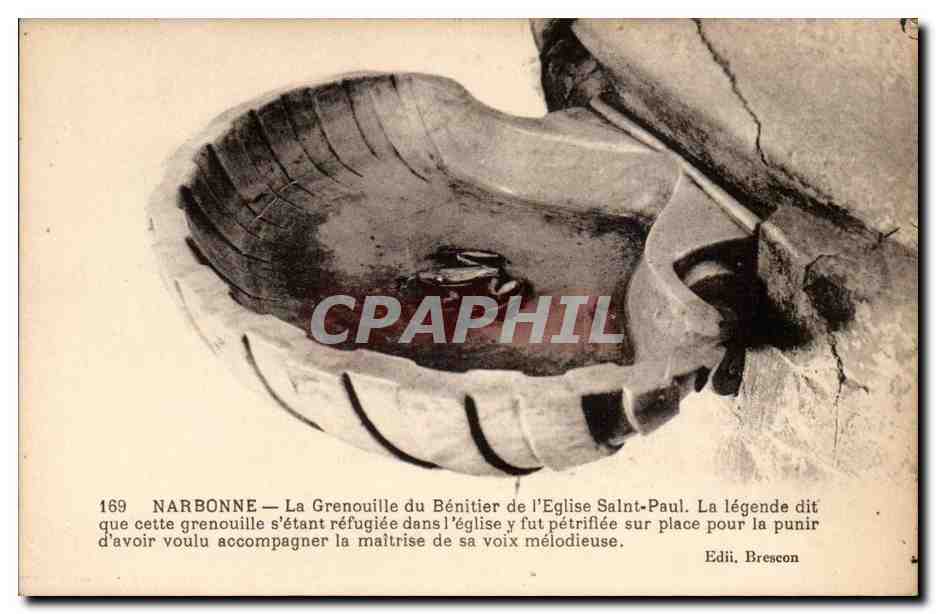 NARBONNE — La Grenouille du Bénitier de l'Église Saint-Paul — Edii Brescon, n°169