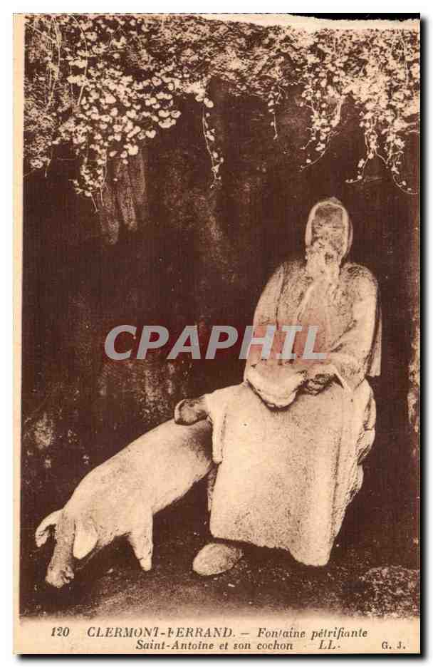 Clermont-Ferrand — Saint-Antoine et son cochon — G. J.