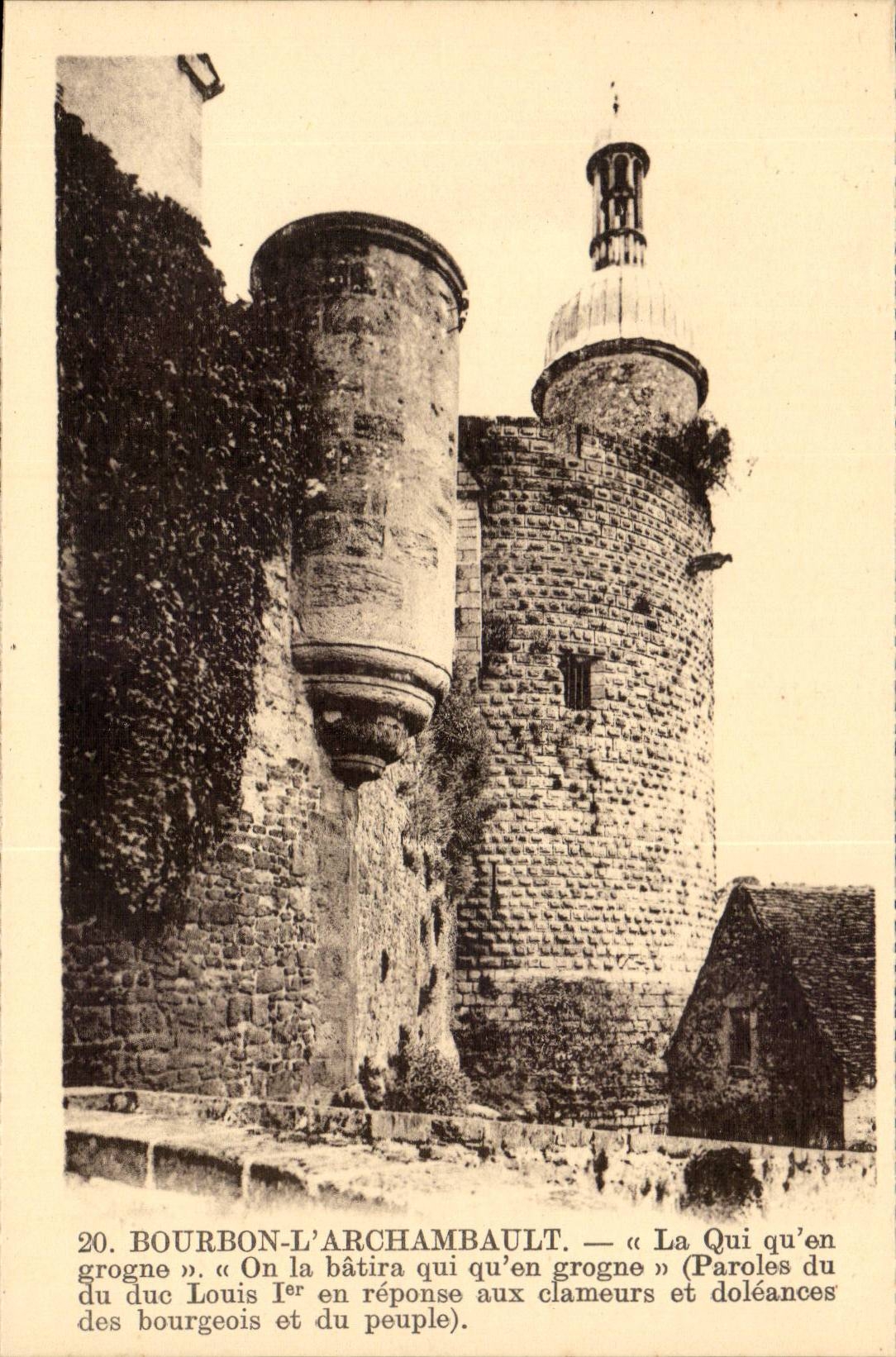 Bourbon - L'Archambault - Le Chateau - CPA 