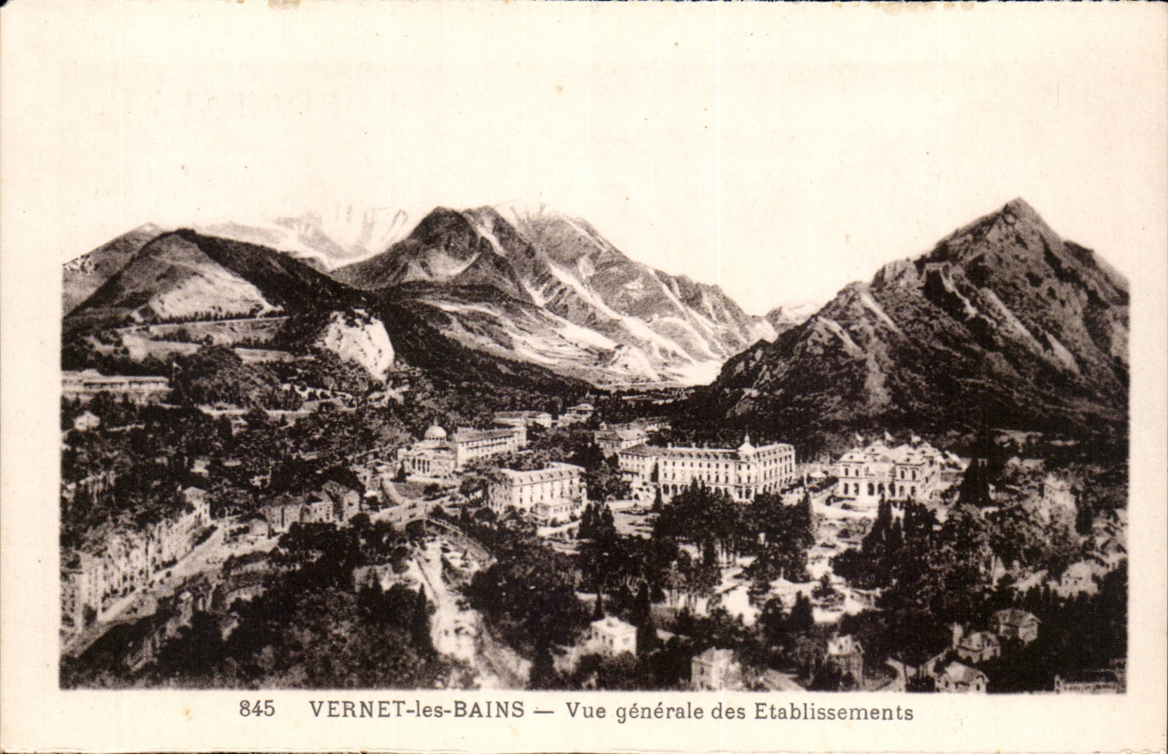Vernet les Bains - Vue Generale des Etablissements - CPA 