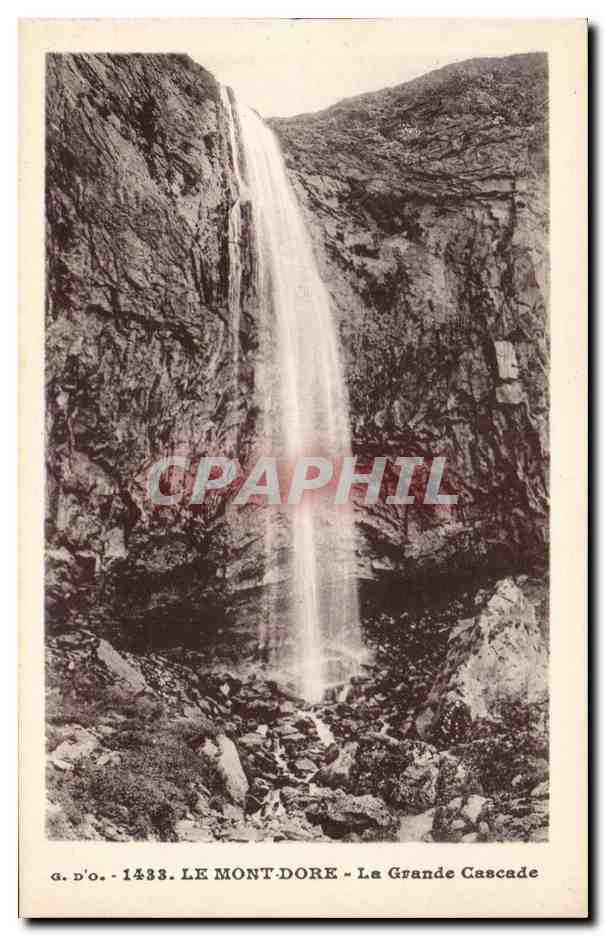 Le Mont Dore - la Grande Cascade - CPA 