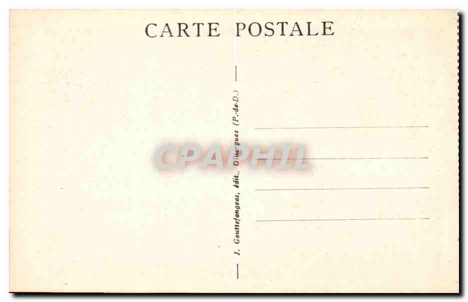 Le Mont Dore - Funiculaire du Capucin - CPA  — Verso