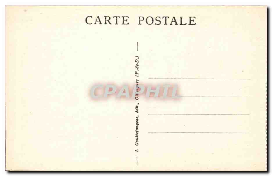 Le Mont Dore - Gorges d'Enfer - CPA  — Verso