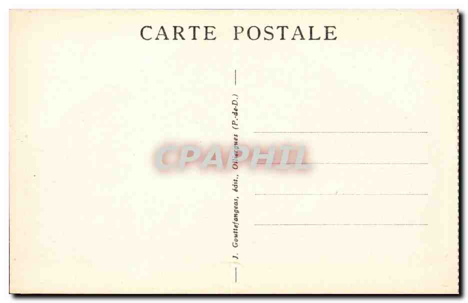 Le Mont Dore - Place Michel Bertrand - Les Thermes - CPA  — Verso