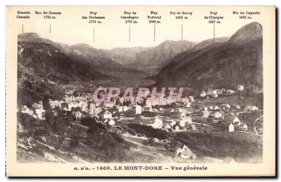 Le Mont Dore - Vue Generale - CPA 