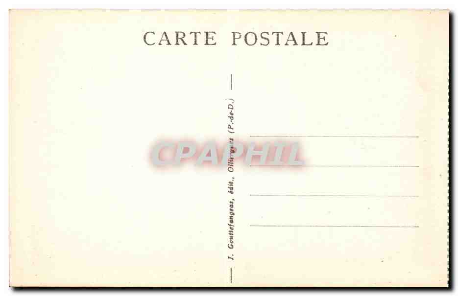 Le Mont Dore - Vue Generale - CPA  — Verso