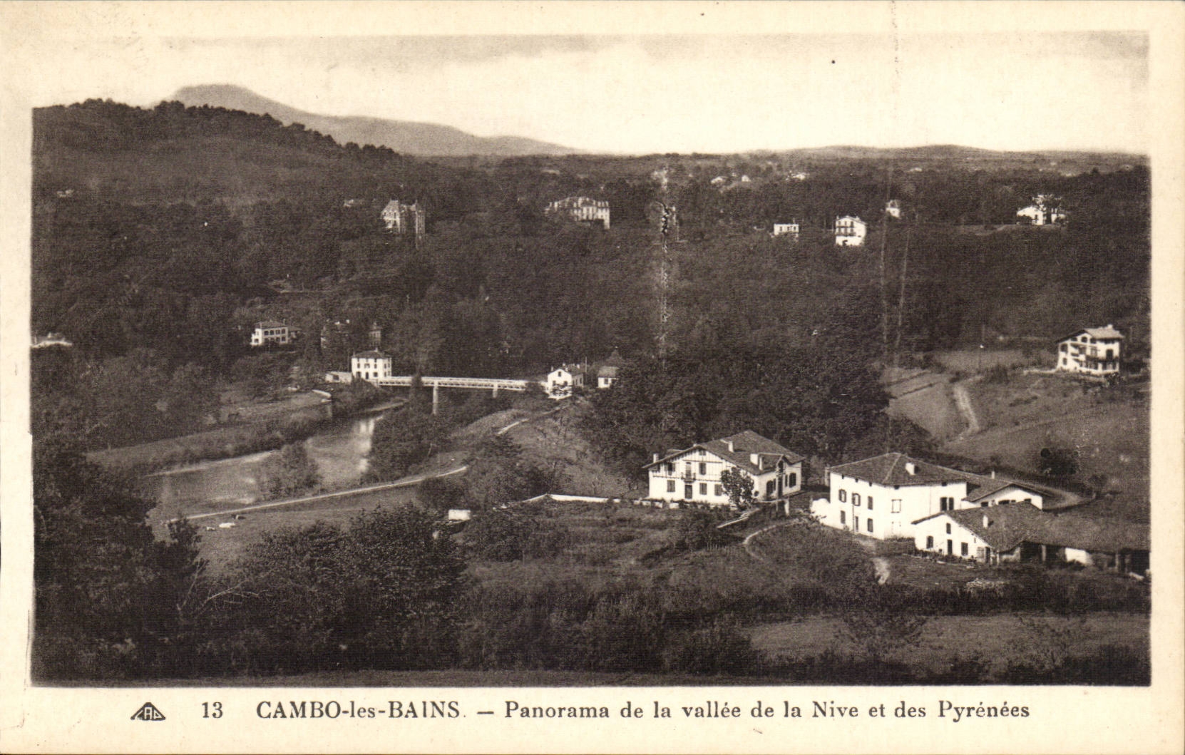 Cambo les Bains - Panorama de la Vallee de la Nive - CPA 