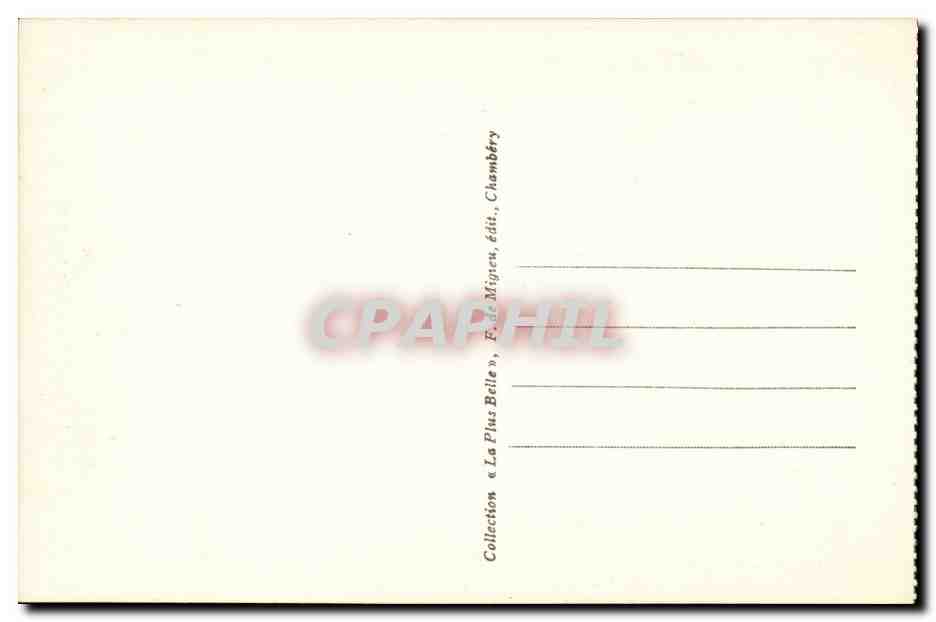 Chambery - Fontaine des Elephants - CPA  — Verso
