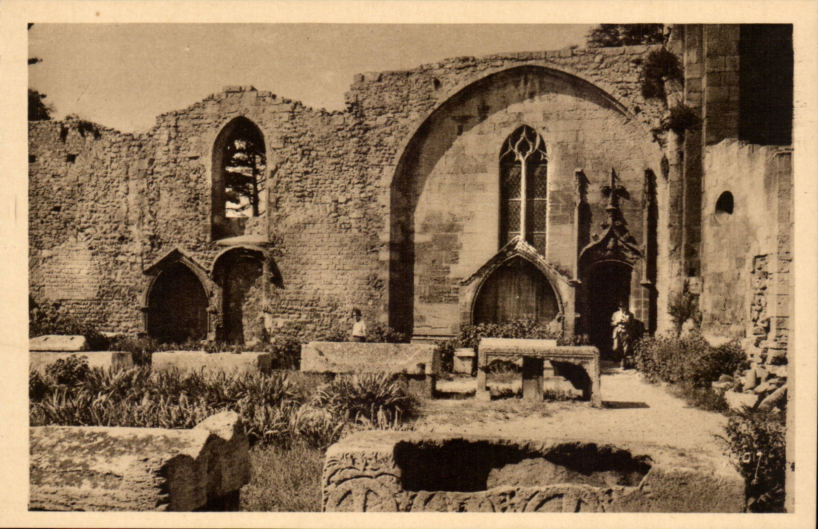 Arles - St Honorat des Aliscamps - L'Interieur - CPA 