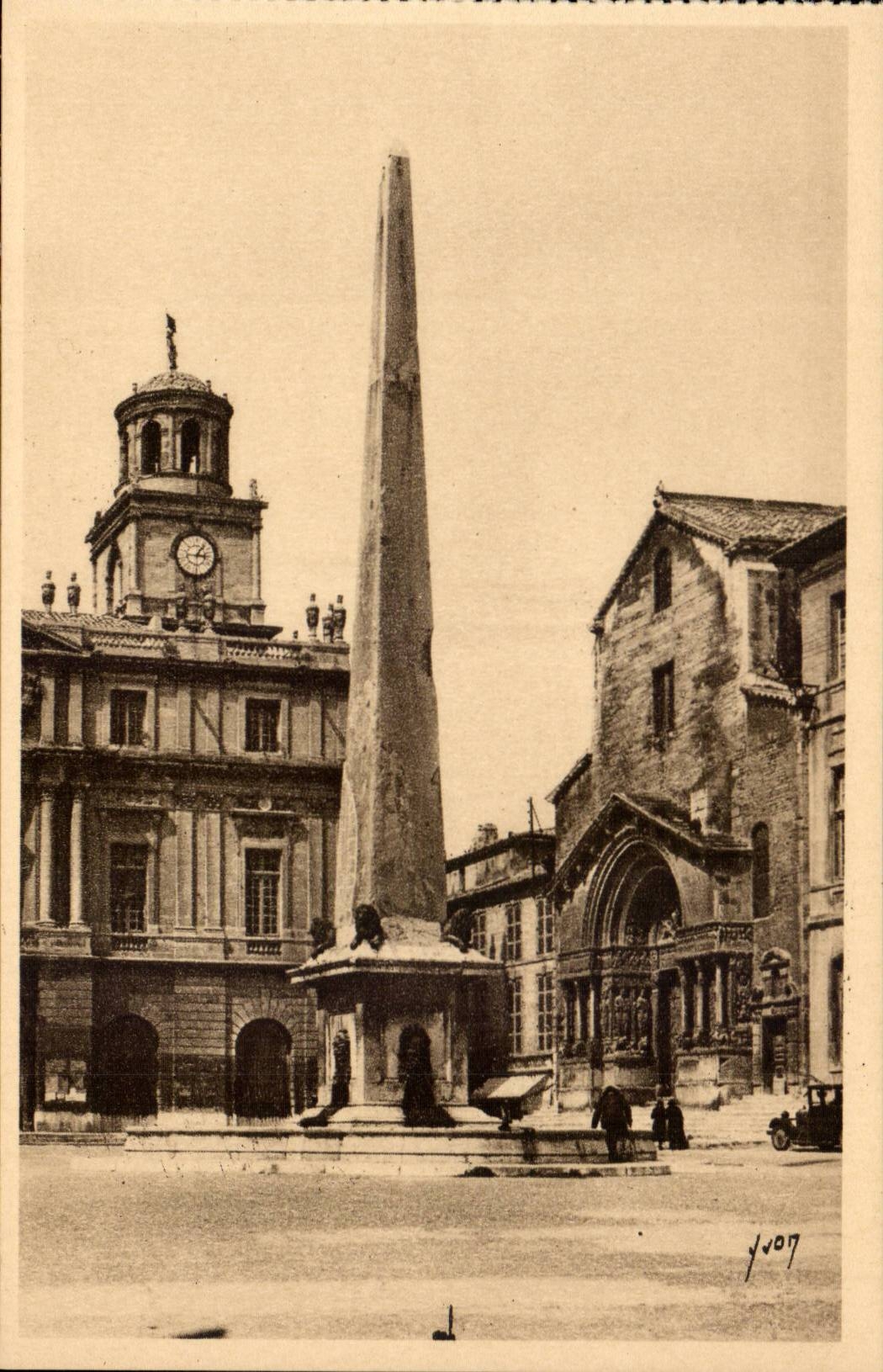 Arles — Cathédrale Saint-Trophime et l'Obélisque romain — Éditions d'Art Yvon, Paris