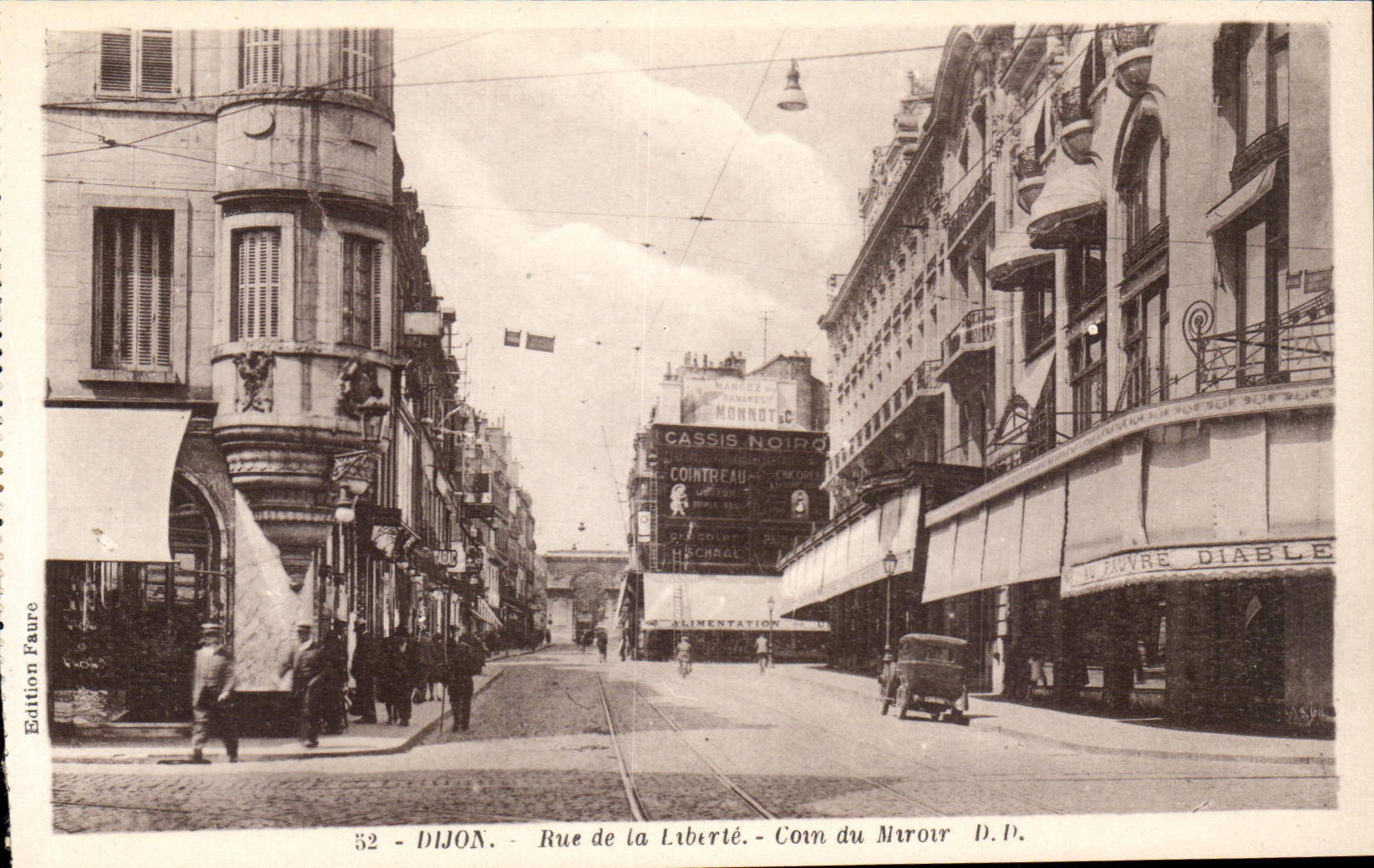 Dijon - Rue de la Liberte - Coin du Miroir - CPA 