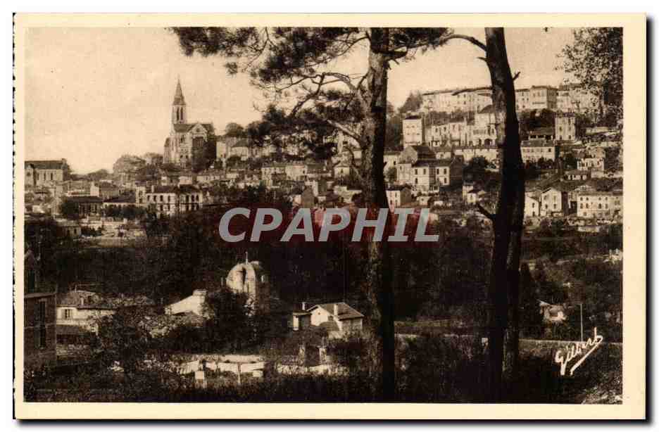 Angoustrine — Vue du quartier Saint-Ausone — Édition d'art A. Gilbert, Soulac-sur-Mer