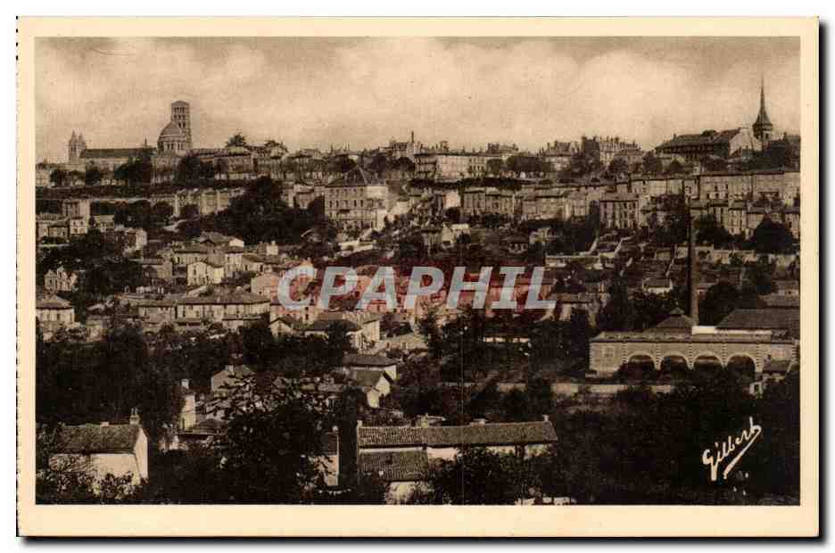 Angouleme CPA Vue generale Versant Sud