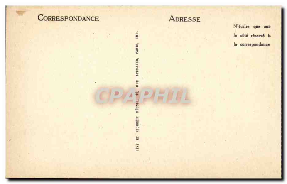 Bourbon l'Archambault CPA Le chateau — Verso