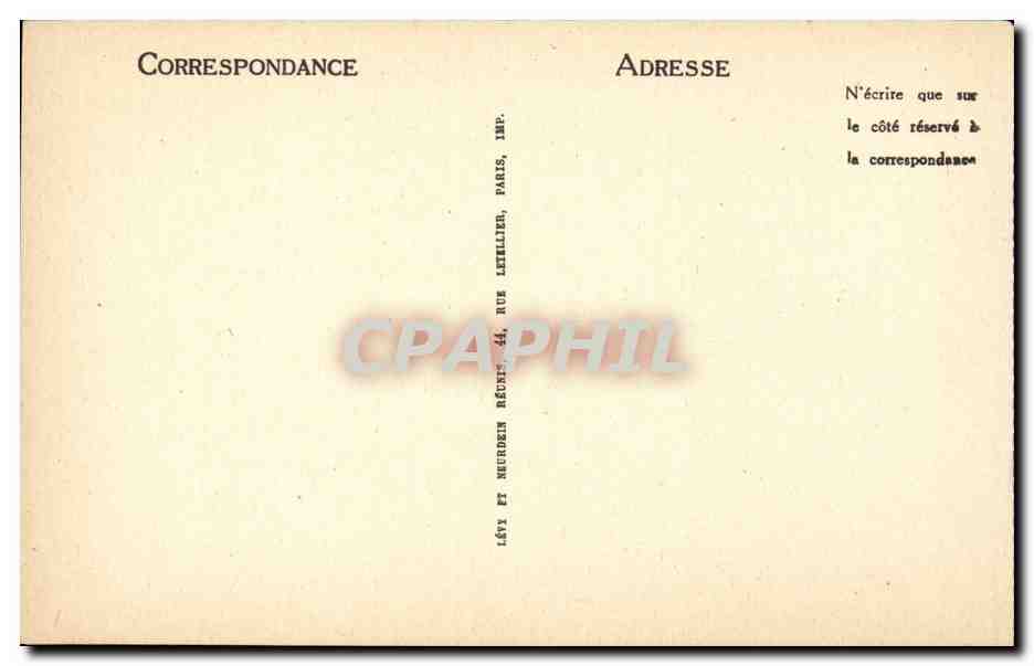 Bourbon l'Archambault CPA Le chateau — Verso