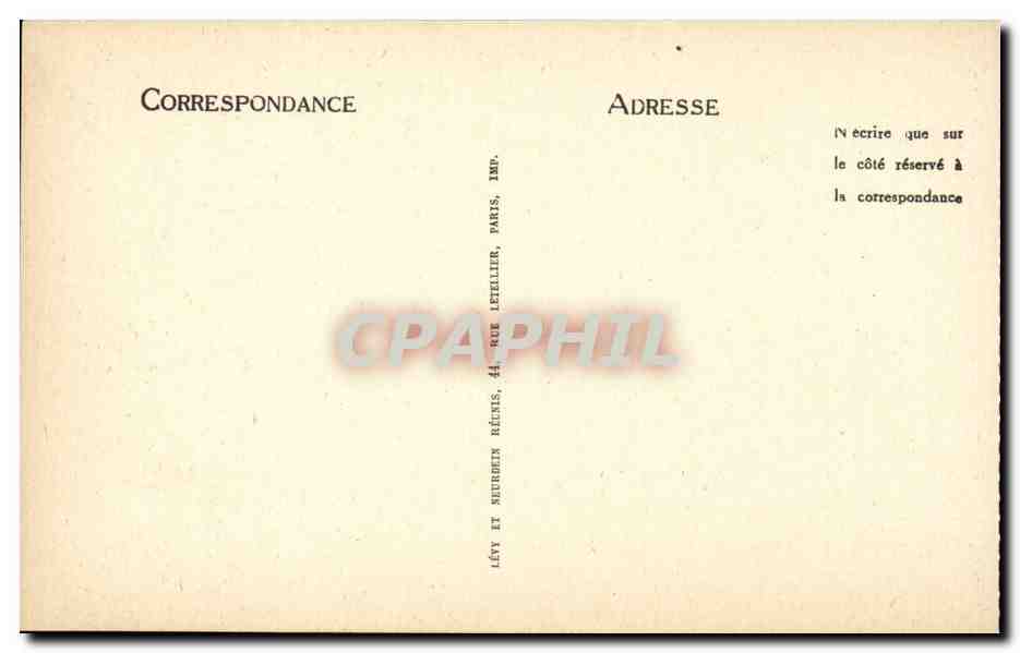 Bourbon l'Archambault CPA La tour du chateau — Verso