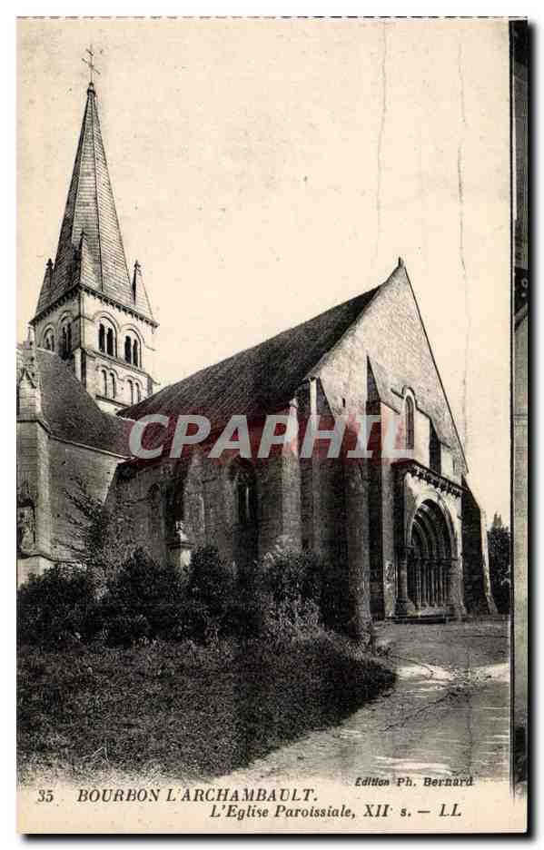 Bourbon l'Archambault CPA Eglise paroissiale