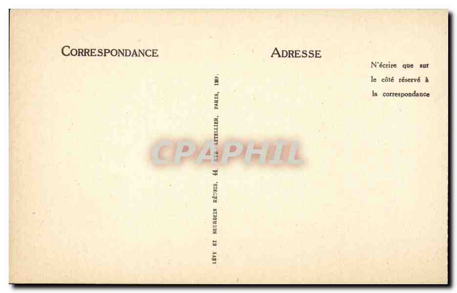 Bourbon l'Archambault CPA Vue generale — Verso
