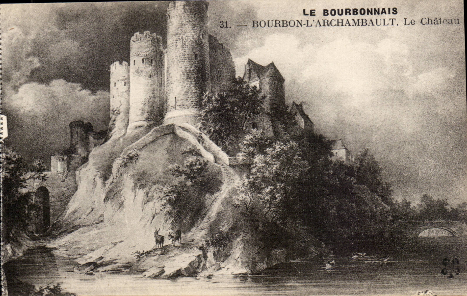 Bourbon l'Archambault CPA Le chateau