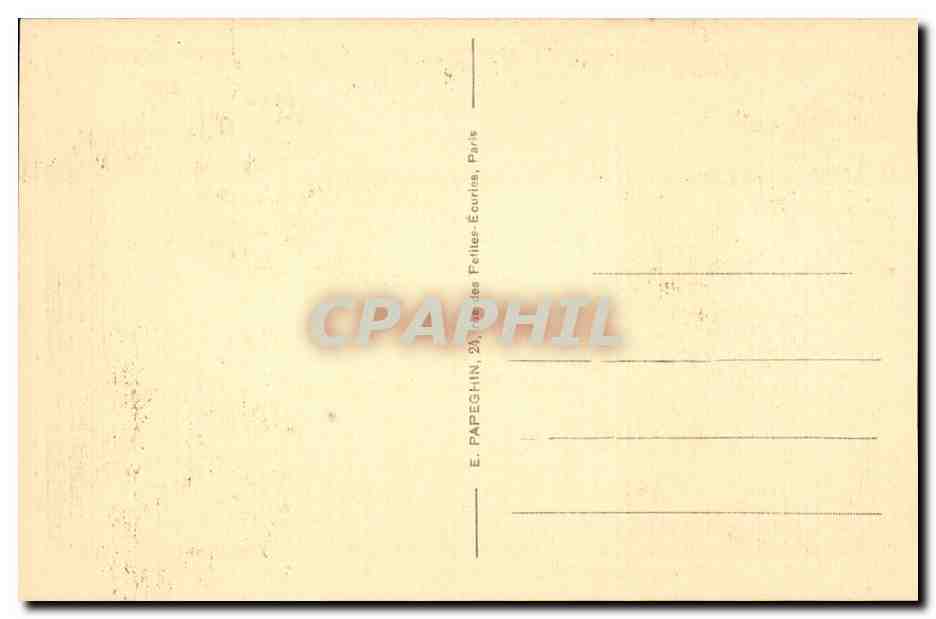 Parc de Versailles — Le Bassin d'Apollon — Éditeur E. Papeghin, Paris — Verso