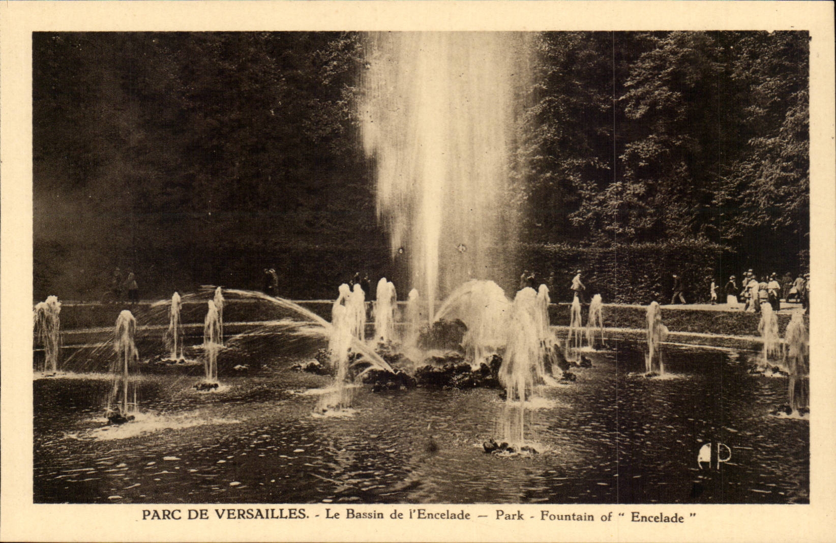 Parc de Versailles — Le Bassin de l'Encelade — Éditeur E. Papeghin, Paris