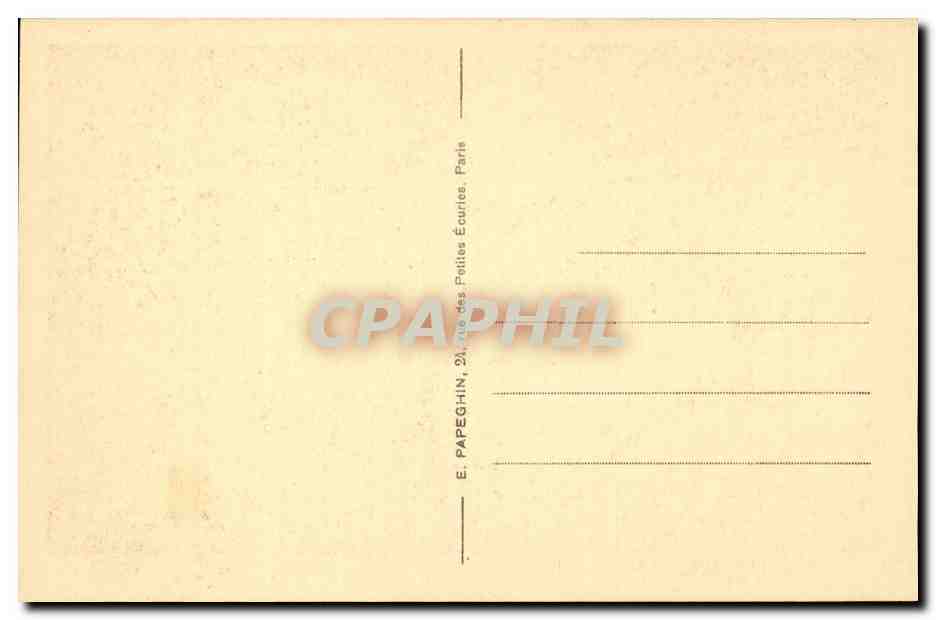 Parc de Versailles — Le Bassin de l'Encelade — Éditeur E. Papeghin, Paris — Verso