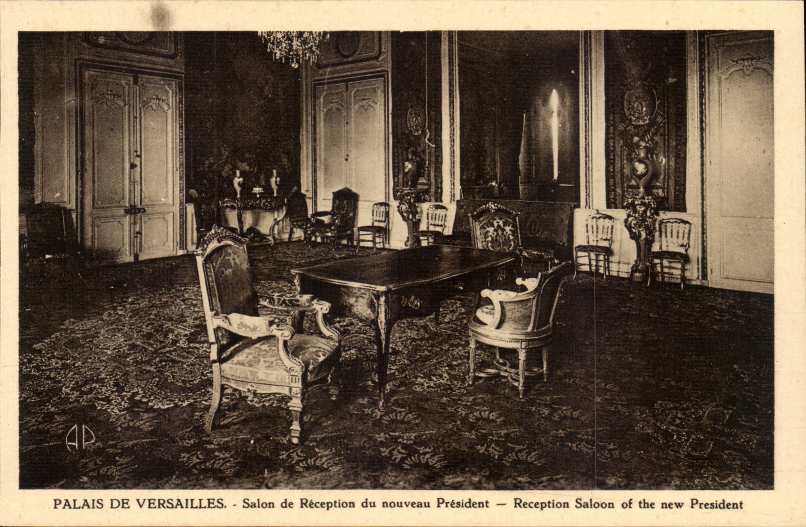 Versailles - Palais de Versailles - Salon de Reception de Nouveau President CPA 