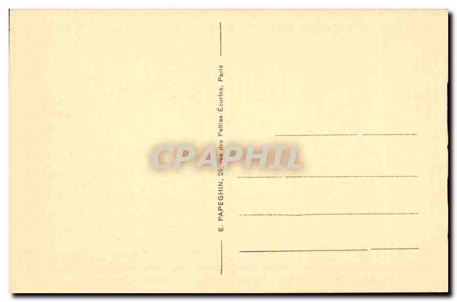 Versailles - Palais du Grand Trianon - Chambre de Napoleon I - CPA  — Verso