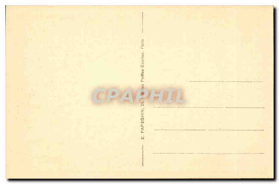 Versailles - Palais du Grand Trianon - Chambre de Marie Antoinette - CPA  — Verso