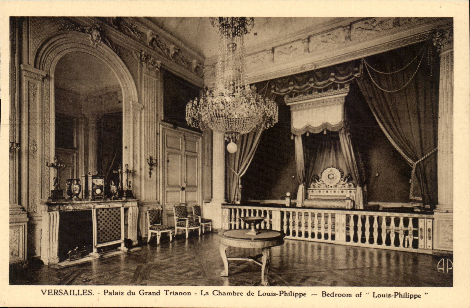 Versailles - Palais du Grand Trianon - Chambre de Louis Philippe - CPA 