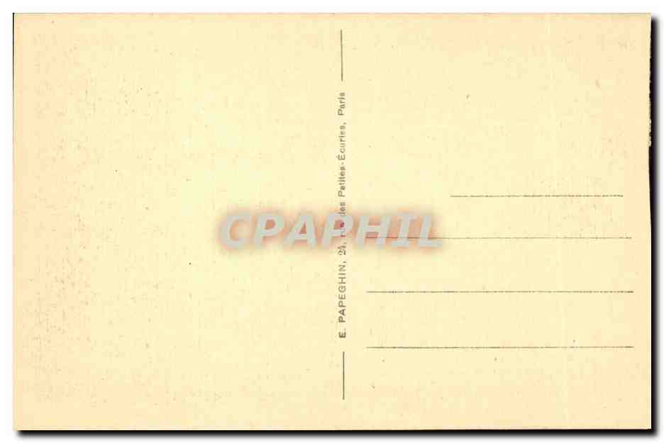 Versailles - Palais du Grand Trianon - Chambre de Louis Philippe - CPA  — Verso