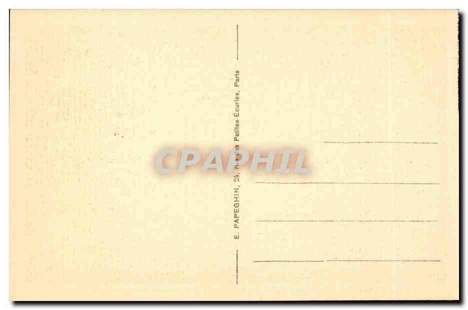 Versailles - Palais du Petit Trianon - Facade Nord et le Bassin - CPA  — Verso