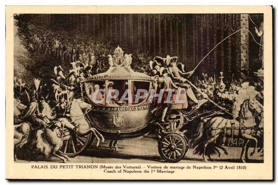 Versailles - Petit Trianon - Musee des Voitures - Voiture de Mariage de Napoleon 1 - April 1810 - CPA 