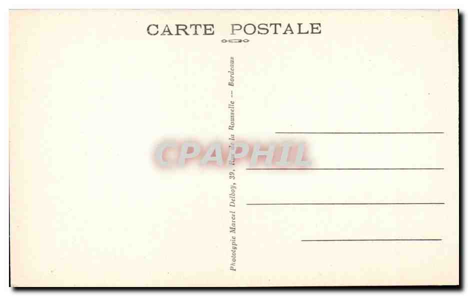 Ascain (B.-P.) — Die Place der Kirche, das Presbyterat und die Rhûne — M.D. (Verlag) — Rückseite