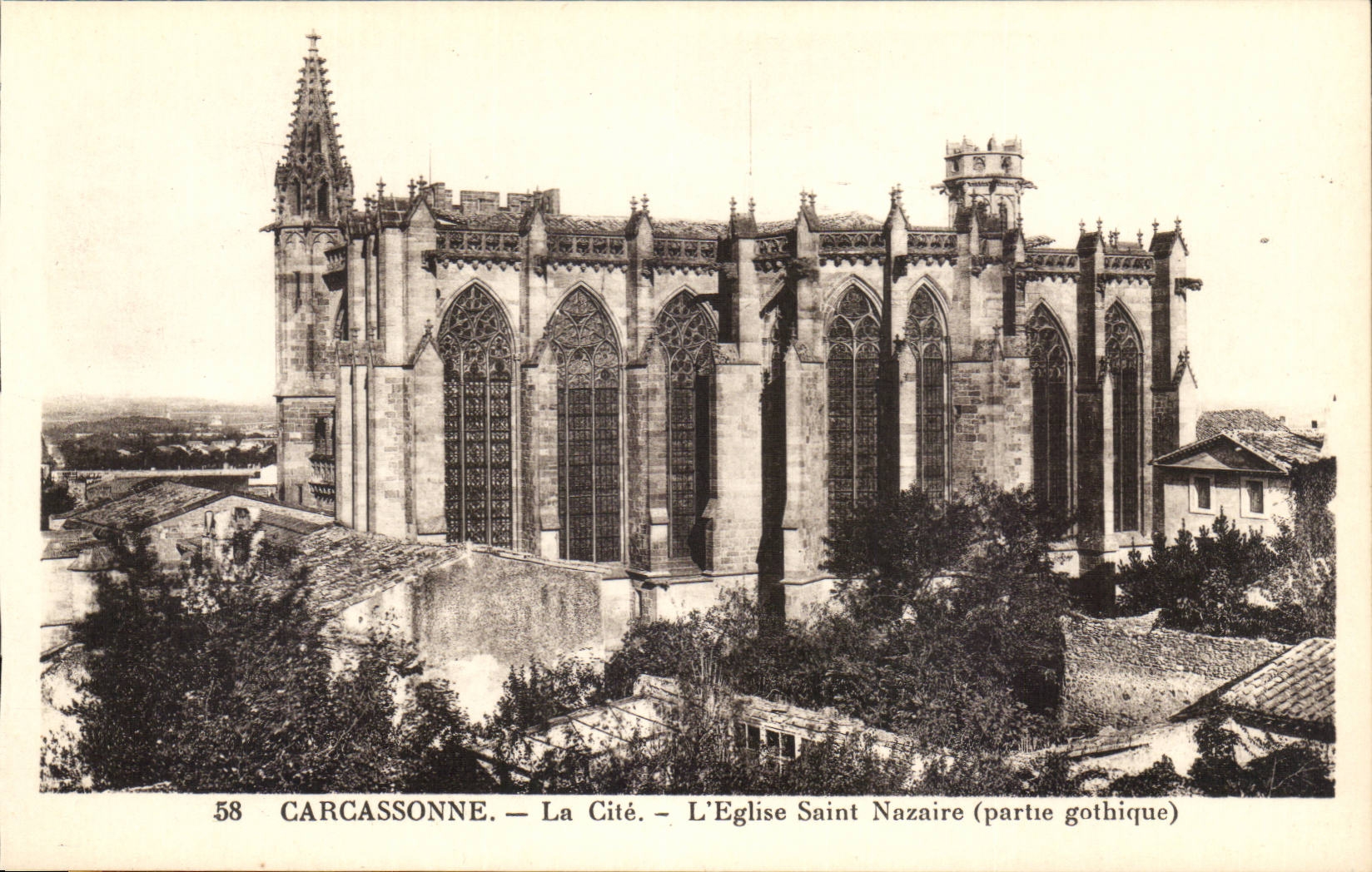 Carcassonne — La Cité — L'Église Saint Nazaire (partie gothique)