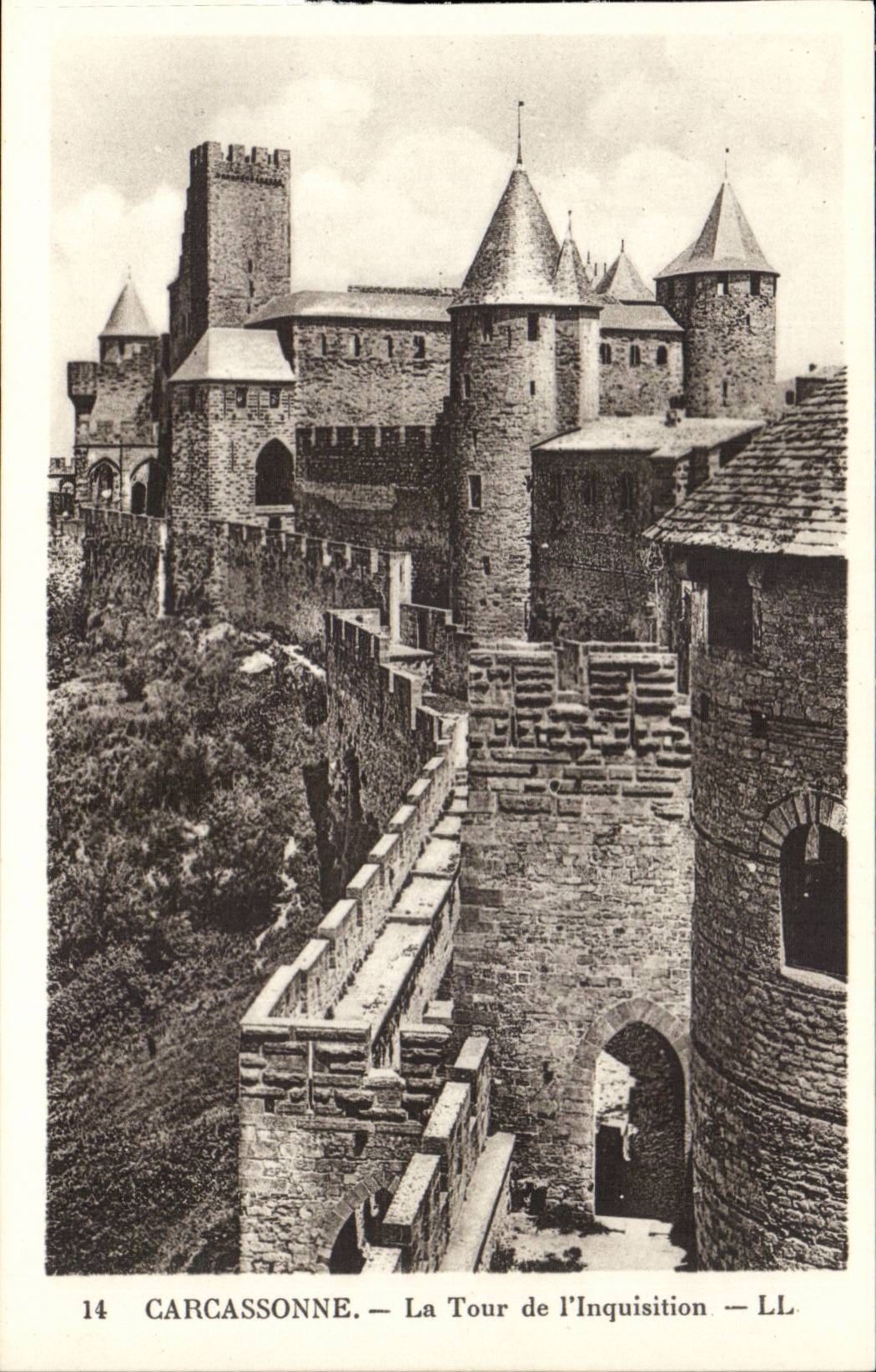 Carcassonne - La Tour de l'Inquisition - CPA 