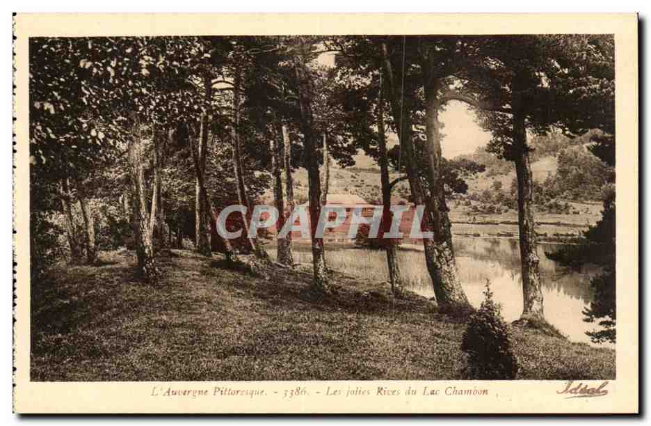 Les jolies Rives du Lac Chamboon — L'Auvergne Pittoresque — n°3386 — Idéal