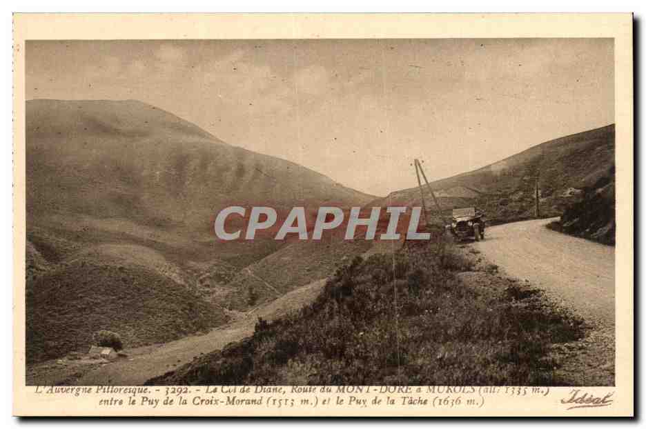 Environs de Mont Dore - Le Col de Diane - Route de Mont Dore a Murols - CPA 