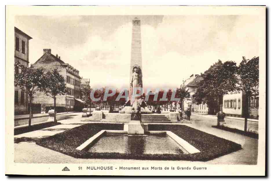 Mulhouse — Monument aux Morts de la Grande Guerre — CPAPHIL 91