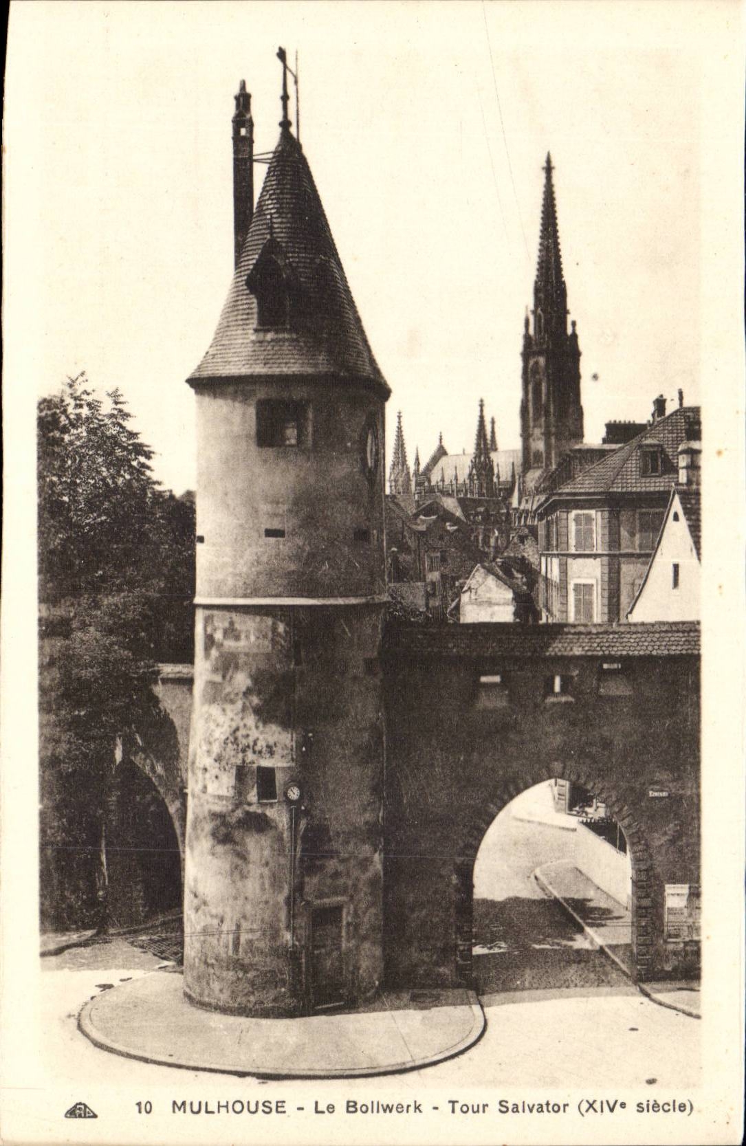 Mulhouse - Le Bollwerk - Tour Salvator (XIVe siècle)