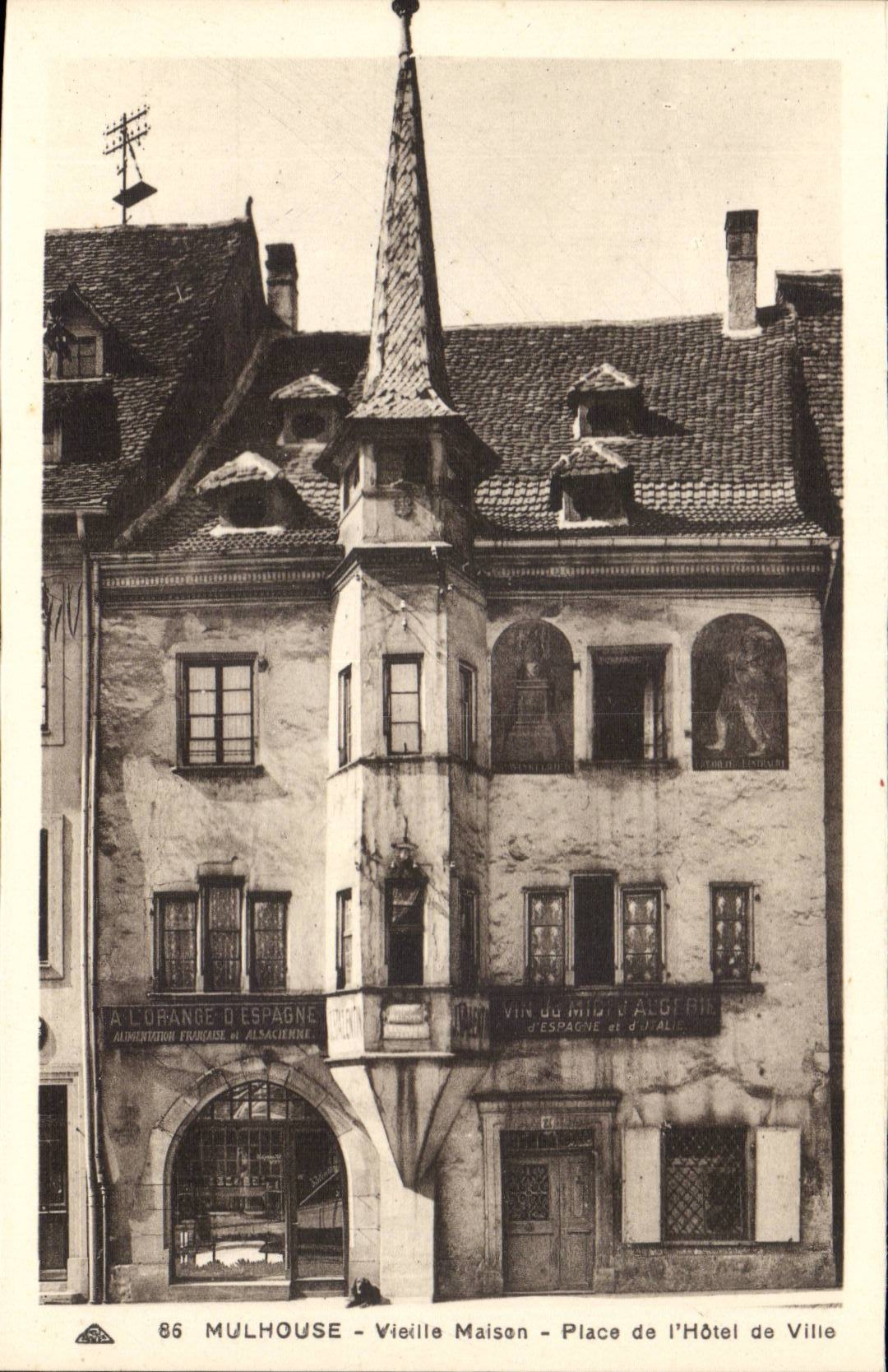 Mulhouse - Vieille Maison - Place de l'Hotel de Ville - CPA 