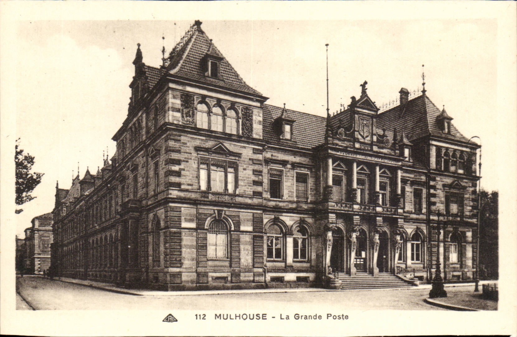 Mulhouse - La Grande Poste — éditeur AAB, n° 112