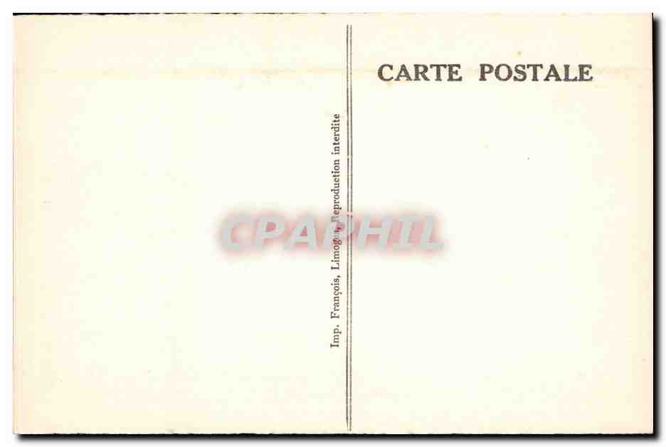 Laugerie-Basse (Les Eyries, Dordogne) — Un coin des habitations sous la falaise — Imp. François, Limoges — Reverso