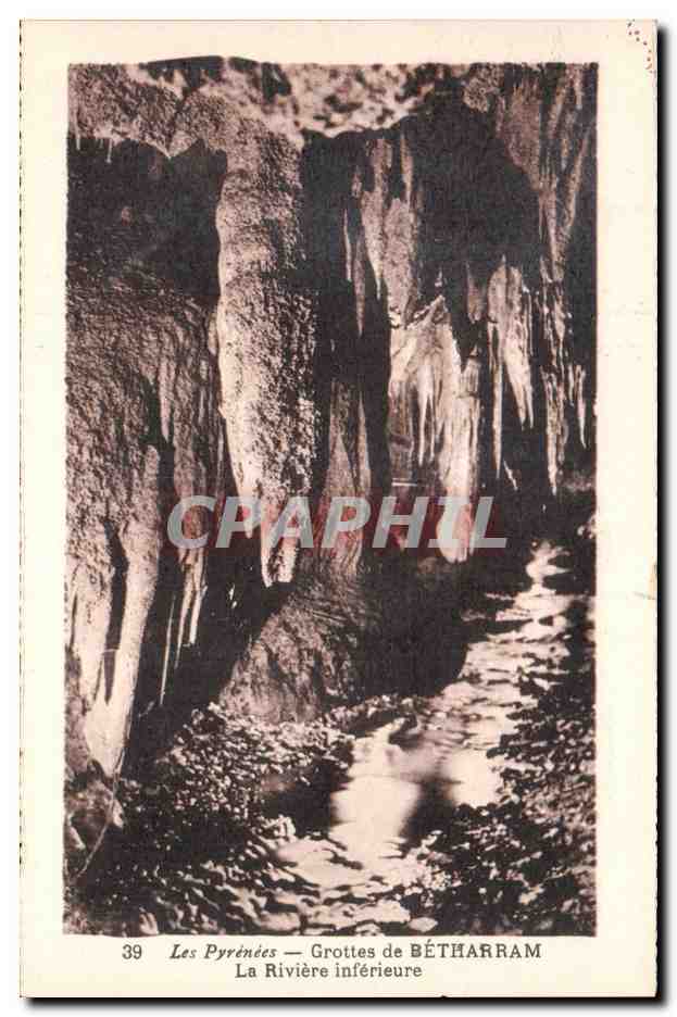 Les Pyrénées — Grottes de BÉTHARRAM — La Rivière inférieure — n°39
