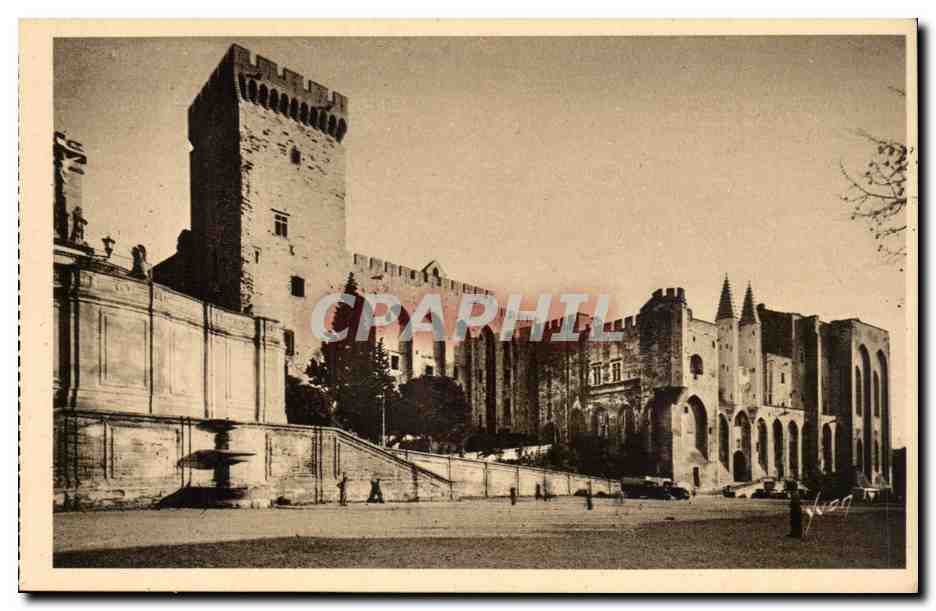 Avignon CPA Palais des Papes Facade principale