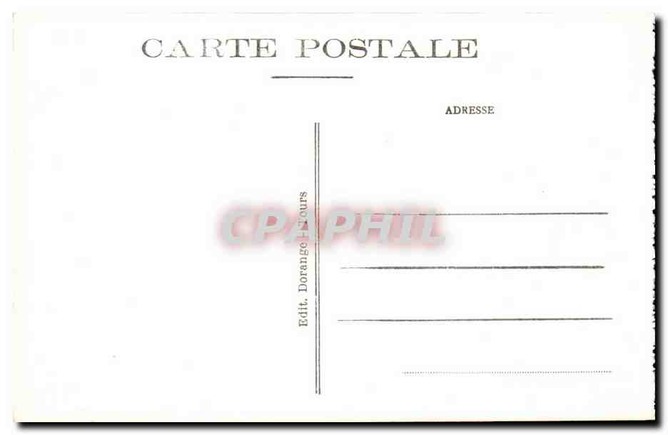 Usse CPA Le chateau Les terrasses et les jardins — Rückseite