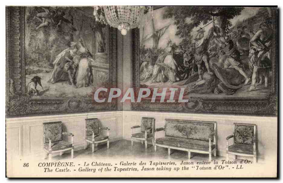 Compiegne CPA Le chateau Galerie des Tapisseries Jacon enleve la toison d'or 