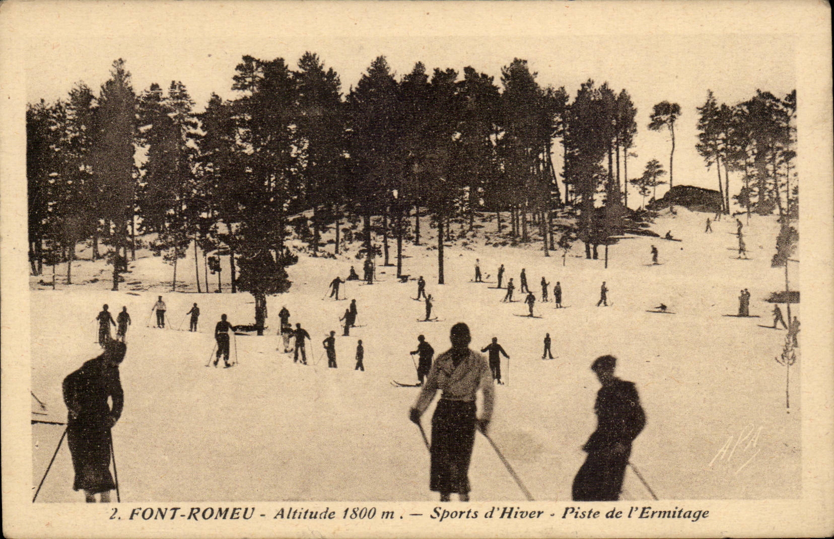 Font Romeu CPA Sports d'hiver Piste de l'ermitage