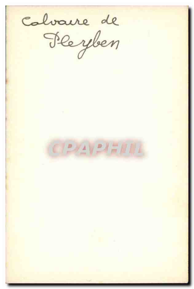 CARTE PHOTO Calvaire de Pleyben — Rückseite