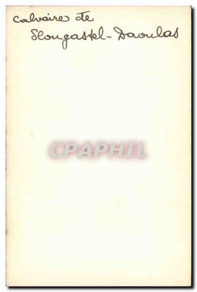 CARTE PHOTO Calvaire de Plougastel Daoulas — Rückseite